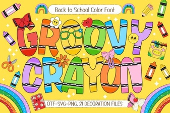 Groovy Crayon Font: Creative Typography & Projects