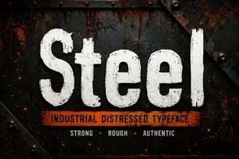 Steel Font Design for Bold Digital Interfaces