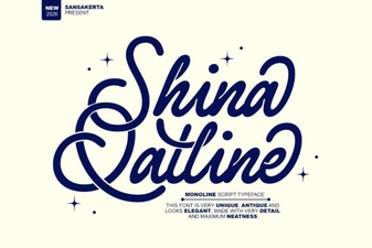 Download the Shina Qatline Font for Your Creative Projects